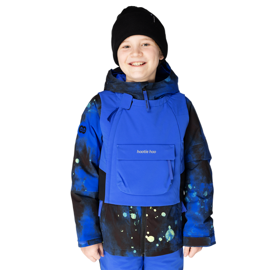 Kids Insulated Jet Vest - Vivid Blue/Raven Black