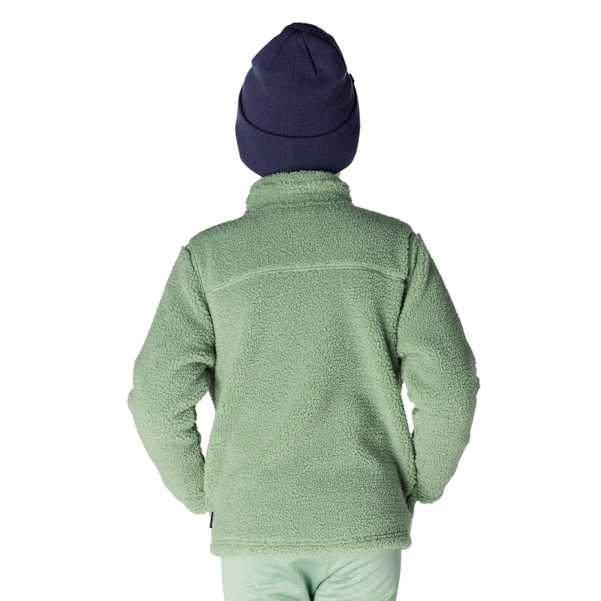 Kids Eyas Popcorn Fleece Jacket - Basil
