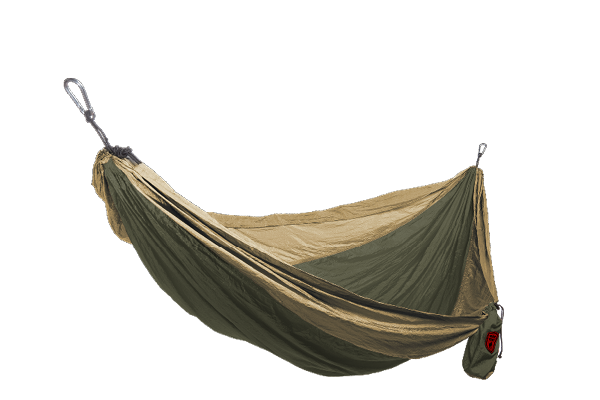 Grand Trunk - Double Deluxe Parachute Nylon Hammock w/Straps - Olive/Khaki