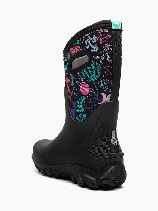 Bogs - Kids' Classic Seamless Cosmic Forest - Black Multi