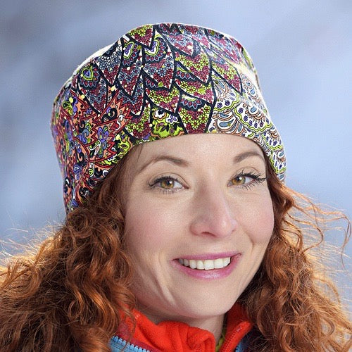 Choucas Hats - Glide Plus Flat Top Hat - No Sparkle Print