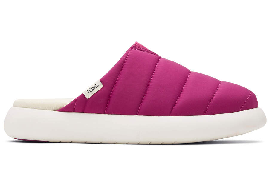 TOMS - Alpargata Mallow Women's Mule - Dk Fuch Matte Woven Almamu Sneak