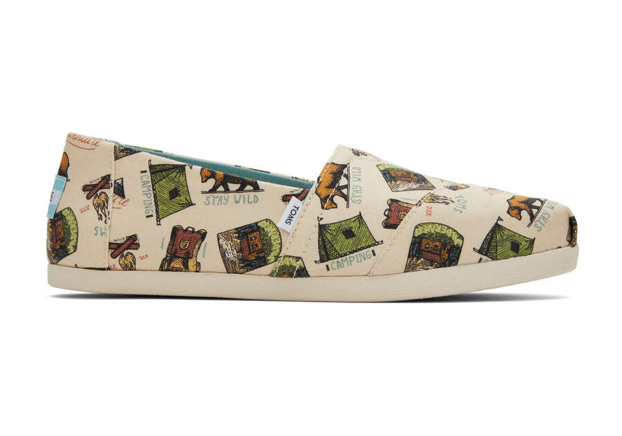 Toms - Alpargata Espadrille - Women's - Dirty Olive Camouflage Print