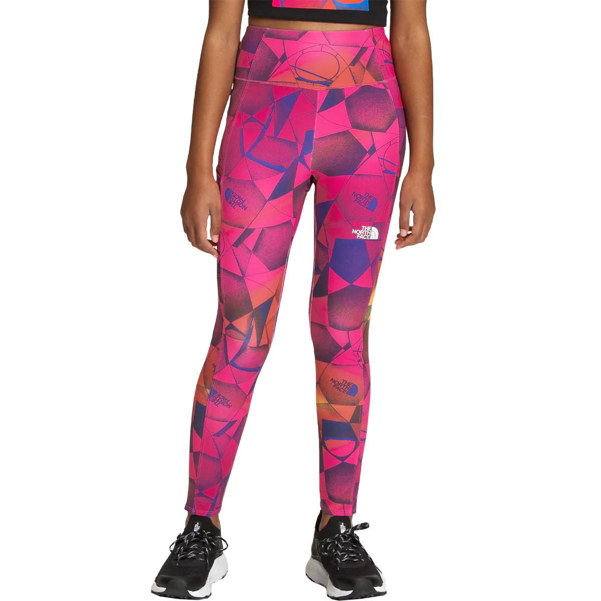 The North Face - Printed Never Stop Tight - Girls' - Mr. Pink Pink Expedition Print