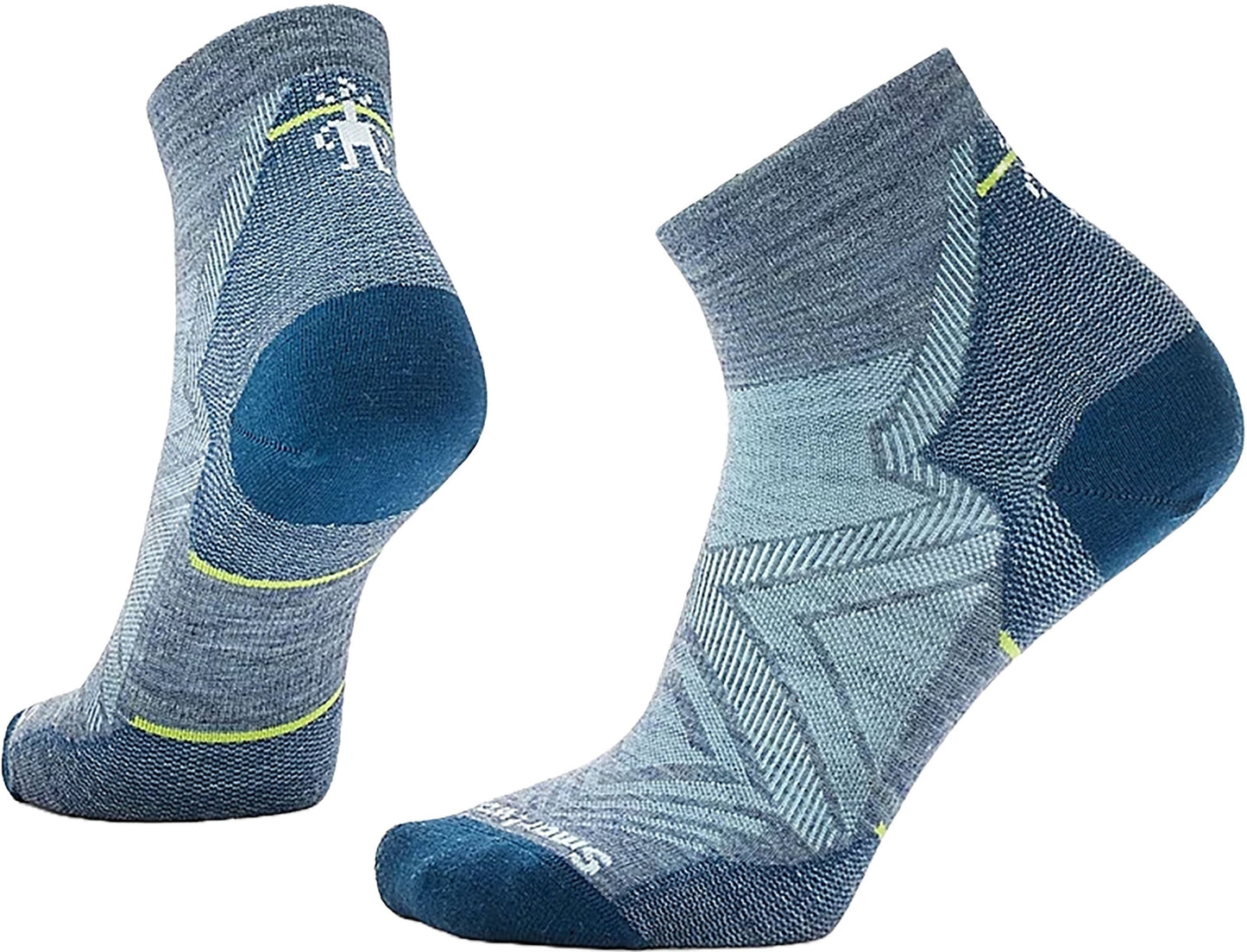 Smartwool - Run Zero Cushion Ankle Socks - Women's - Pewter Blue