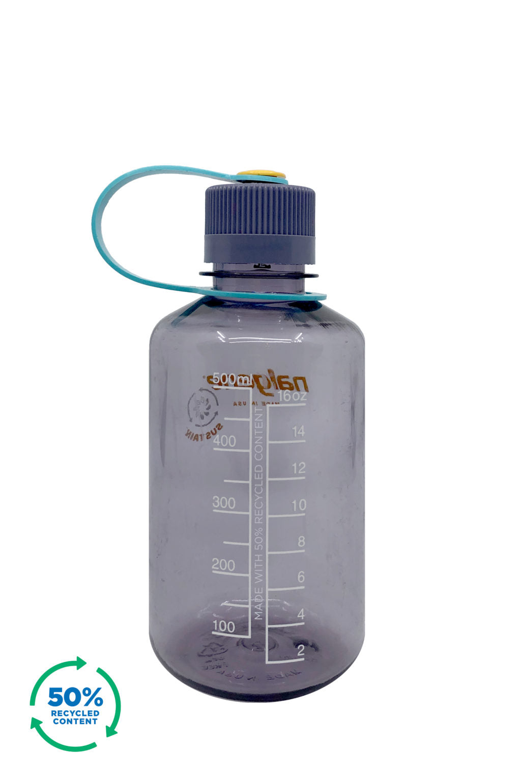 Nalgene - Narrow Mouth 16oz Sustain Bottle - Clementine