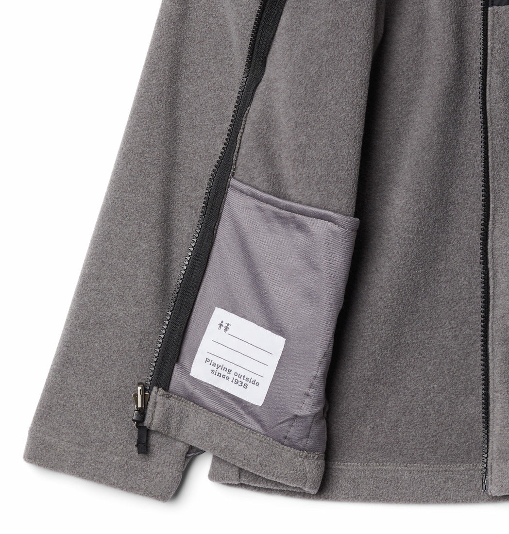 Columbia - Bugaboo II Fleece Interchange Jacket - Kids - Black Chevron P