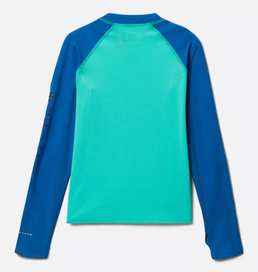 Columbia - Sandy Shores Long Sleeve Sunguard Shirt - Kids' - Electric Turquoise,