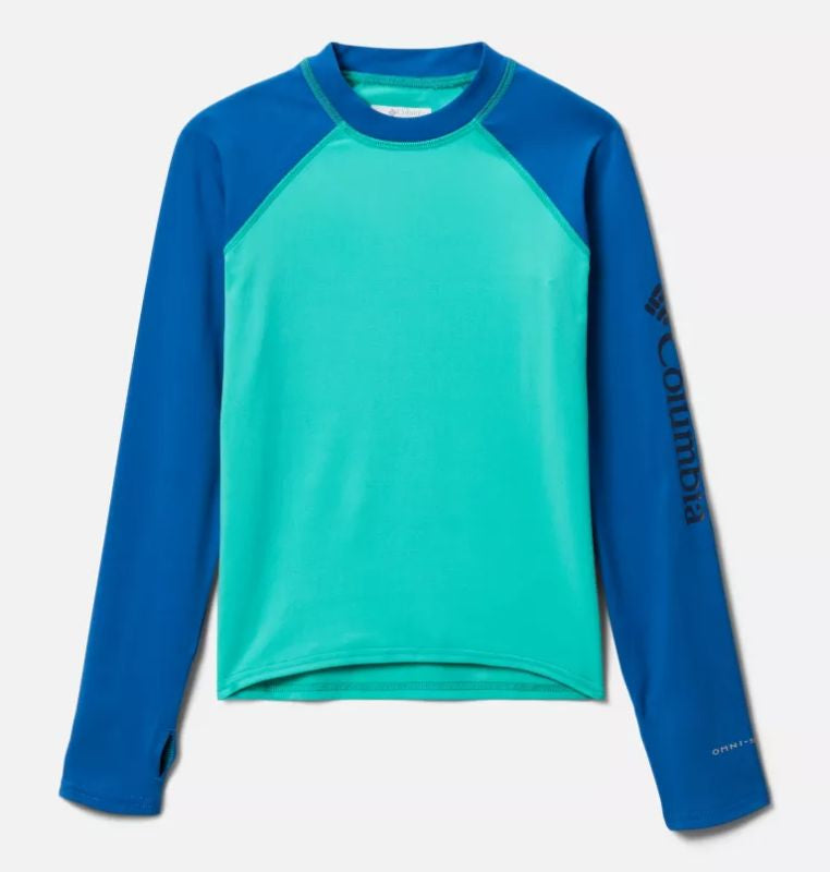 Columbia - Sandy Shores Long Sleeve Sunguard Shirt - Kids' - Electric Turquoise,