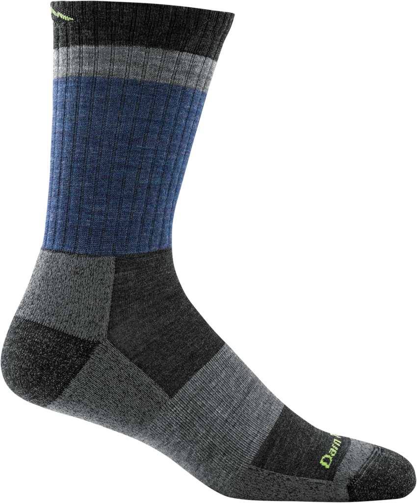 Darn Tough - Heady Stripe Micro Crew Lightweight With Cushion - Denim