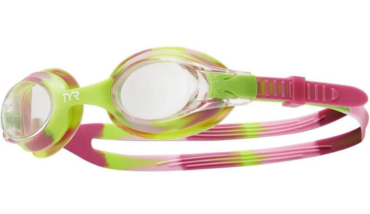 TYR - Swimple Tie Dye Kids Goggles - Rasp/Green