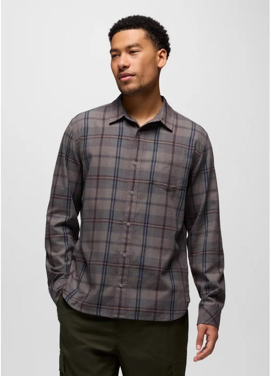 Prana - Los Feliz Flannel Shirt - Pewter