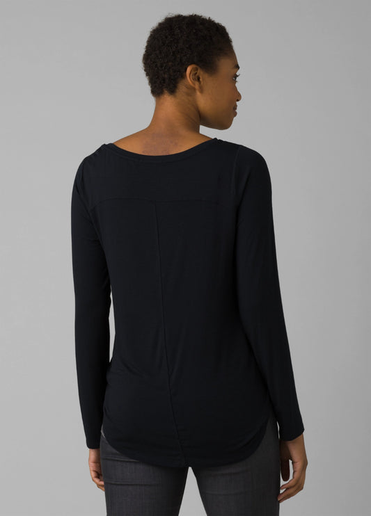 Prana - Foundation Long Sleeve Crew Womens - White