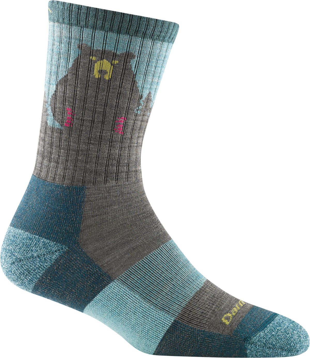 Darn Tough - Bear Town Micro Crew Lightweight with Cushion - Aqua