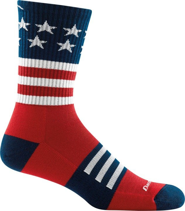 Darn Tough - Captain Stripe Micro Crew Lightweight Cushion - Stars And Stripes