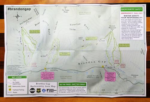 Ridgeline Outdoor Collective - Backcountry Ski/Ride Map