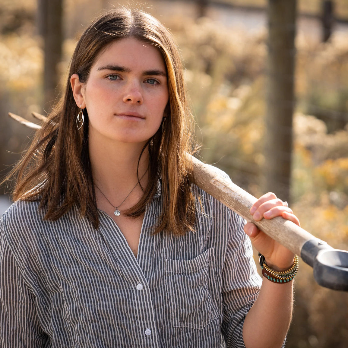 Bronwen - Tiny Charm Mountain - Olive Silver