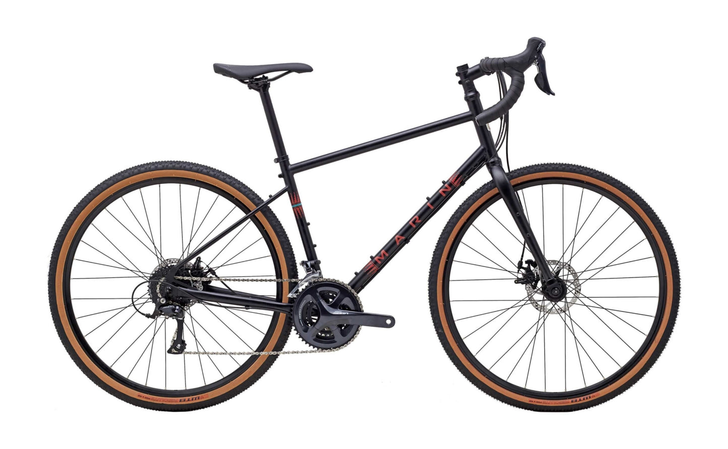 Marin - 2022 Four Corners Touring Bike - Satin Black/Red