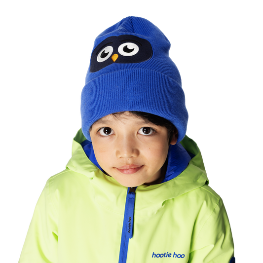 Kids Owlet Beanie - Vivid Blue