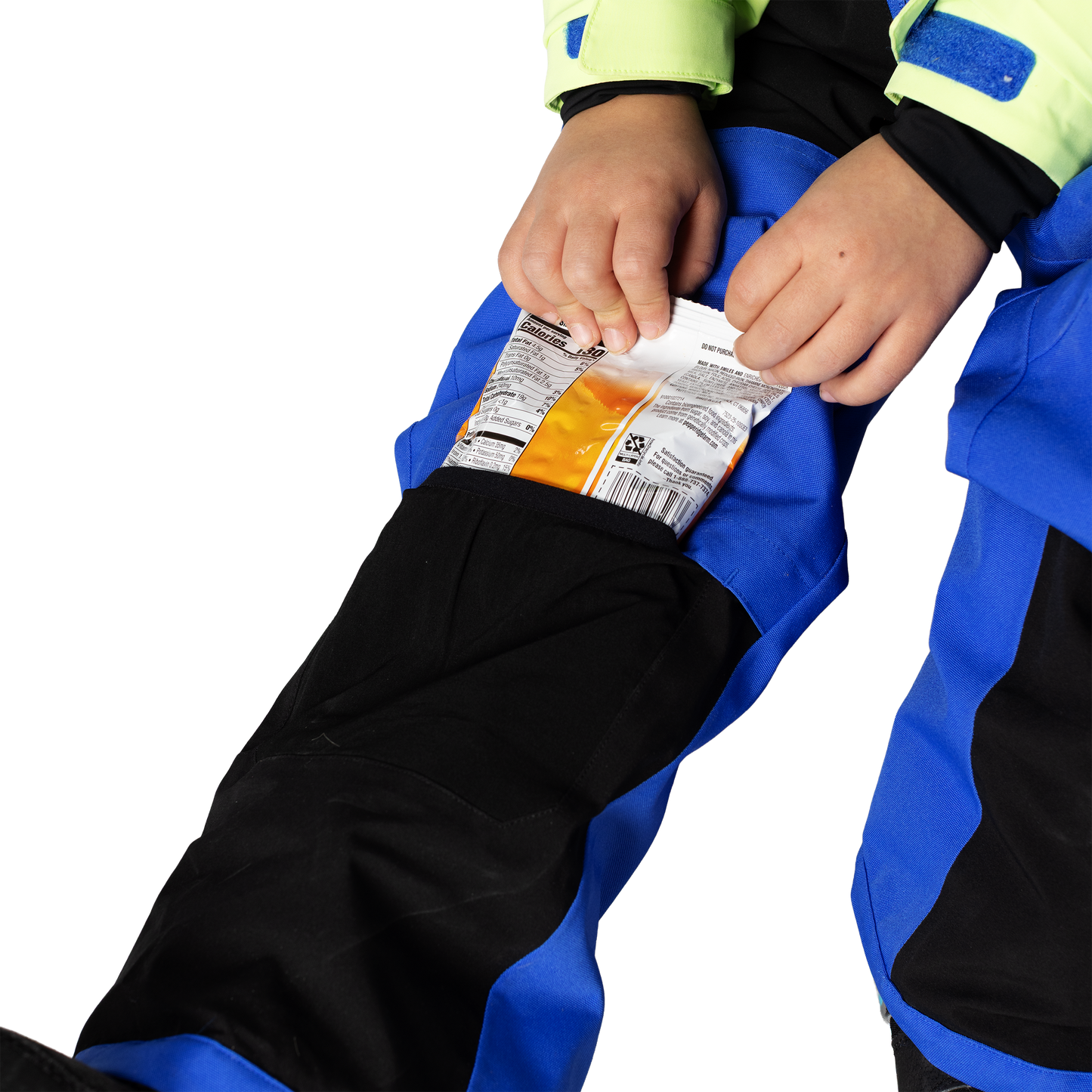 Kids Vista Insulated Snowsuit - Lime/Vivid Blue/Raven Black