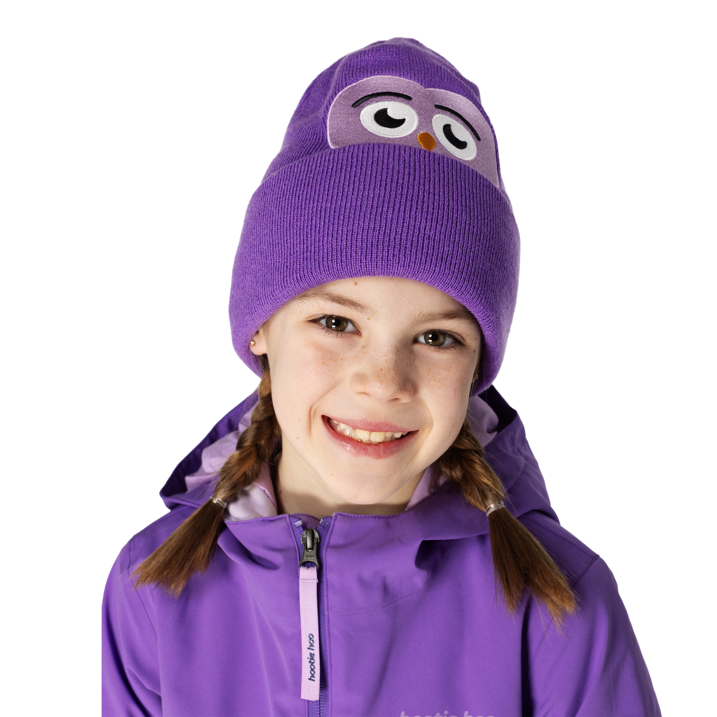 Kids Owlet Beanie - Grape