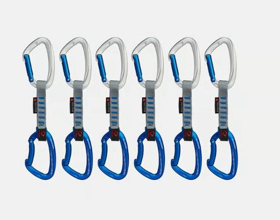 Mammut - Crag Keylock 10cm Indicator 6-Pack Quickdraws - Silver/Ultramarine