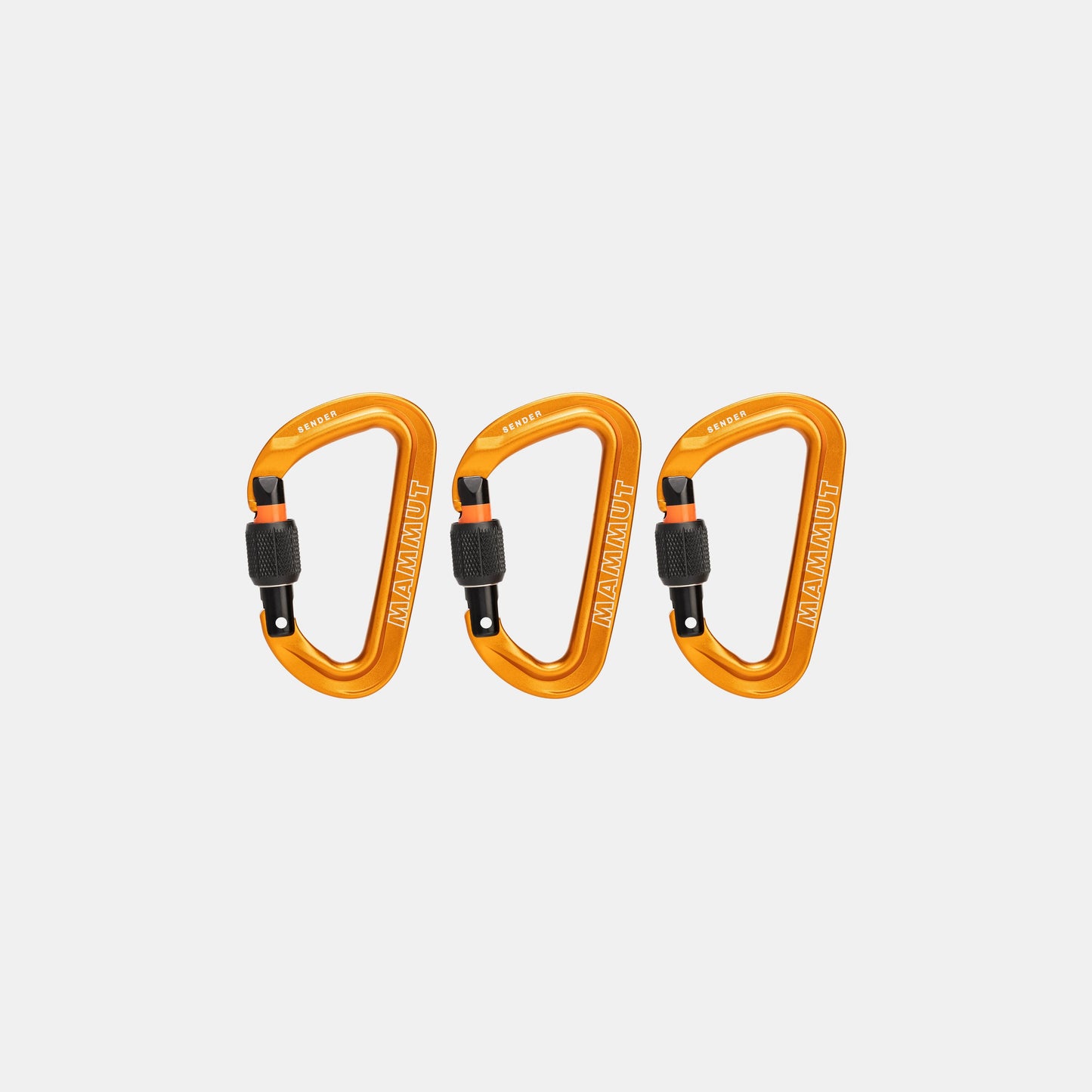 Mammut - Sender Screwgate 3-Pack Carabiners - Gold