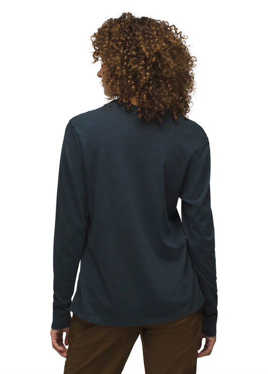 Prana - Everyday Vintage-Washed Long Sleeve Tee - Women's - Stormy Night