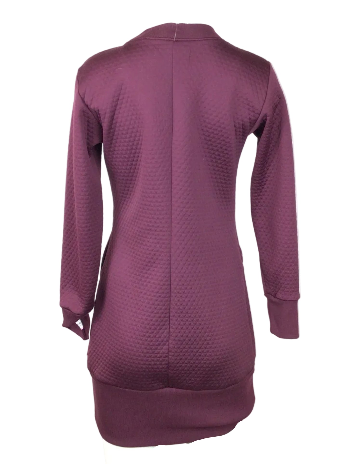 HH QUILTED DRESS WMN SM MERLOT