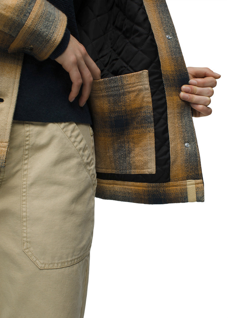 Prana - Bridges Flannel Jacket - Women's - Cargo Green