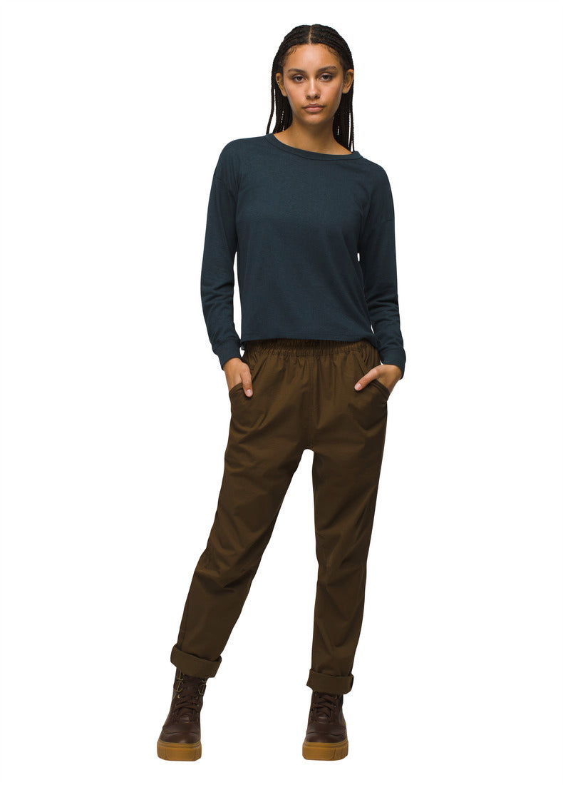 Prana - Cozy Up Long Sleeve Crew - Stormy Night Stripe