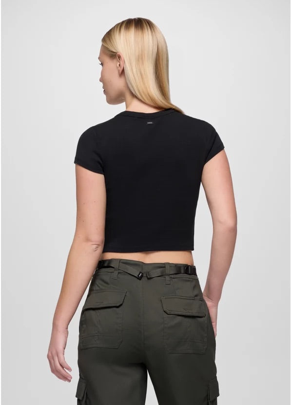 Prana - Lotus Short Sleeve Tee - Black