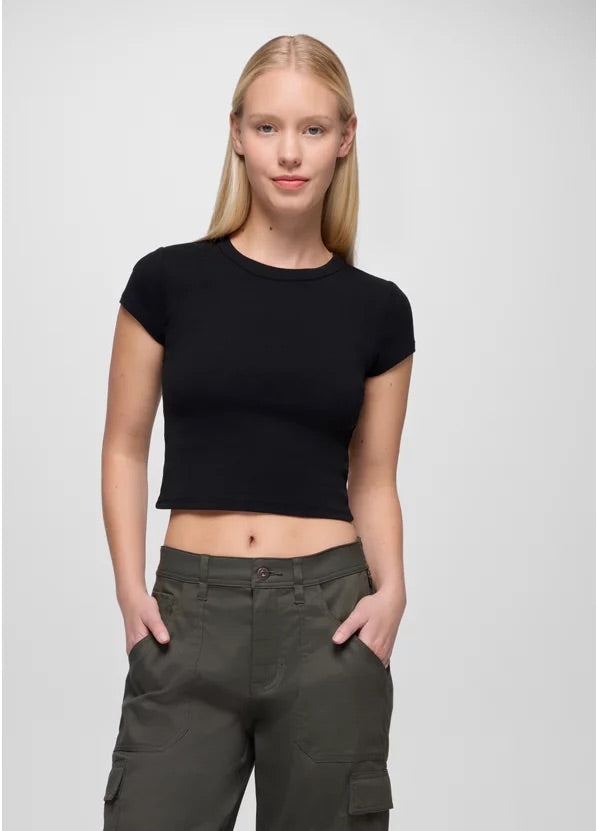 Prana - Lotus Short Sleeve Tee - Black
