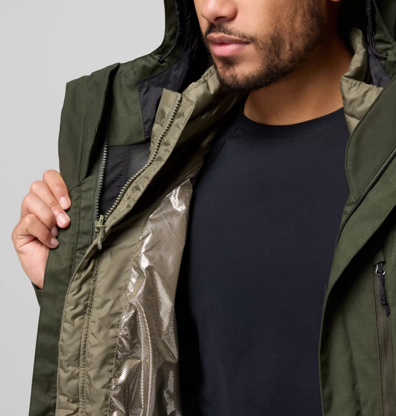 Columbia - Whirlibird V Interchange Jacket - Men's - Greenscape Mela
