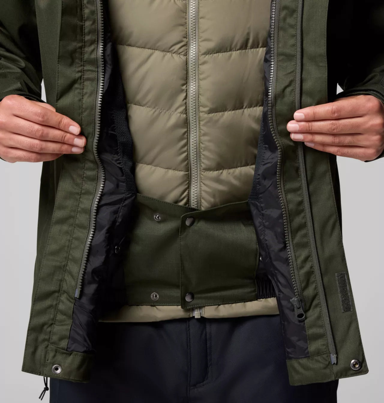 Columbia - Whirlibird V Interchange Jacket - Men's - Greenscape Mela