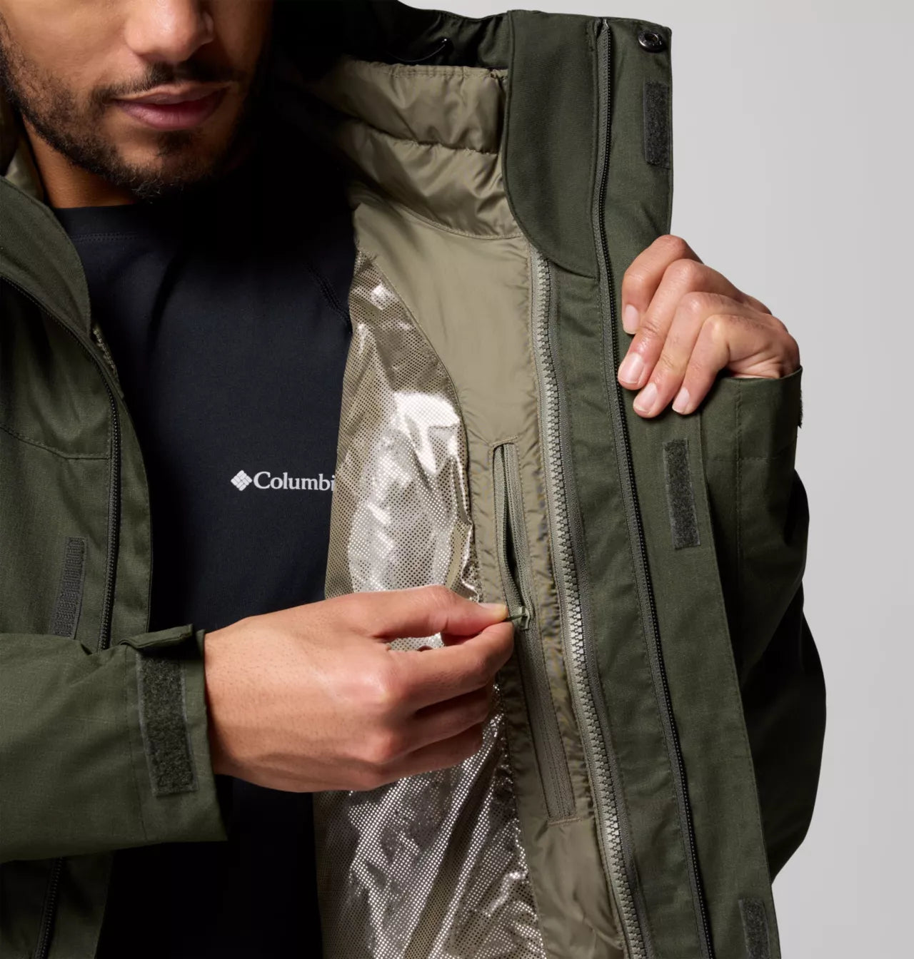 Columbia - Whirlibird V Interchange Jacket - Men's - Greenscape Mela