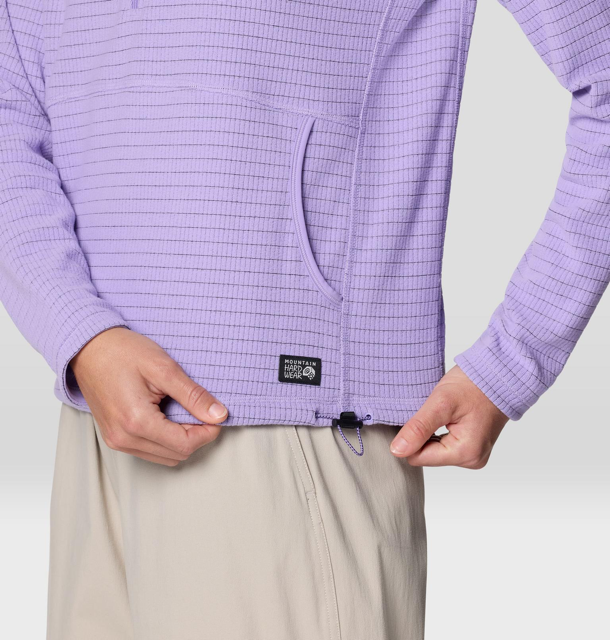 Mountain Hardwear - Summit Grid Half Zip Hoody - Women's - Harbor Violet