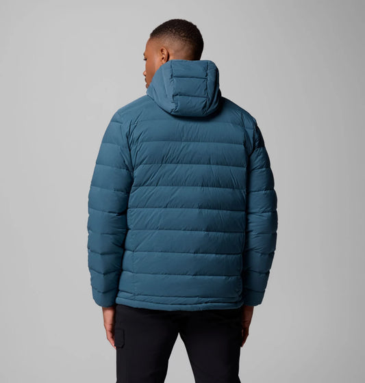 Columbia - Drift Peak Stretch Down Hooded Jacket - Everblue