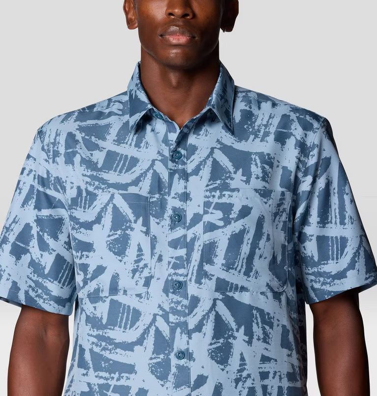 Mountain Hardwear - Sun Drift Cooling Printed Short Sleeve Shirt - Element Brushstroke Print