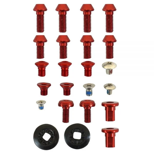 Spark R and D - Pro Binding Hardware Kit - Red