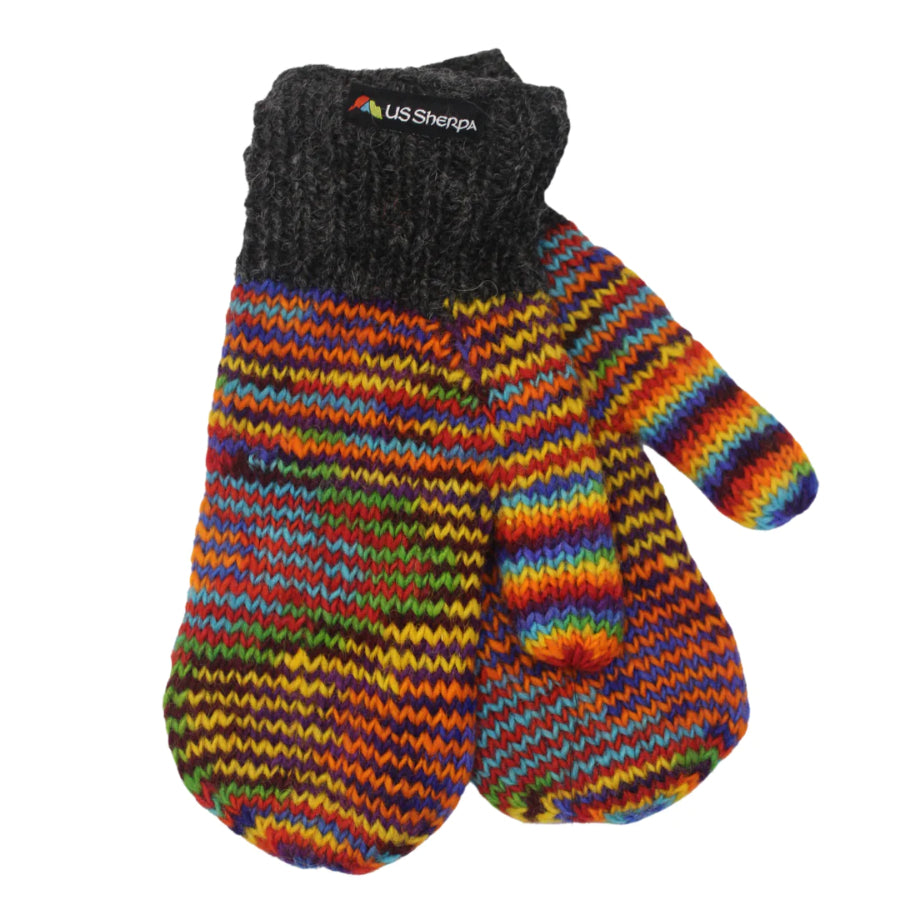 US Sherpa - Yeti Mitten - Unisex - Rainbow