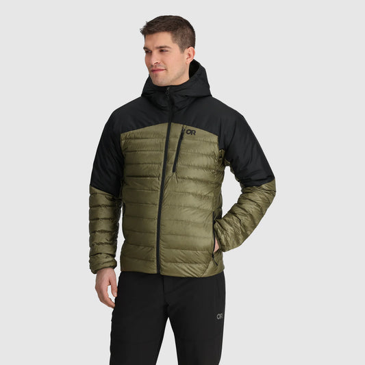 Outdoor Research - Helium Down Hoodie - Men's - Ranger Green/Black