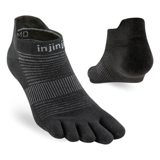 Injinji - Run Original Weight No Show - Black