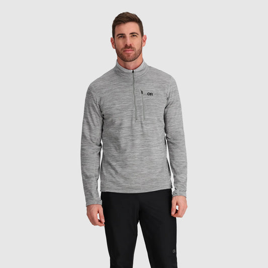 Outdoor Research - Vigor Grid Fleece Half Zip - Men's - Grey Heather