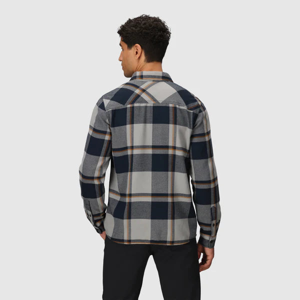 Outdoor Research - Feedback Flannel Twill Shirt - Men's - Dark Navy Plaid