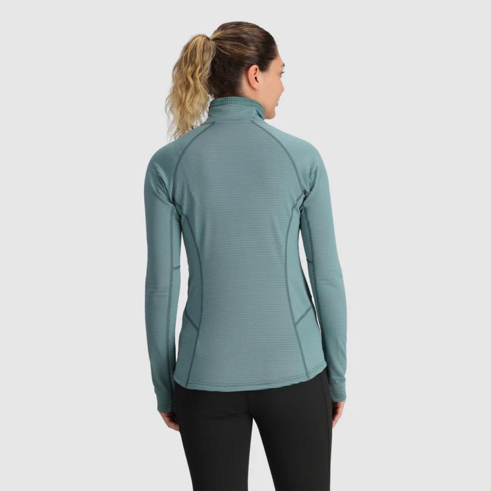 Outdoor Research - Vigor Grid Fleece Quarter Zip - Women's - Neptune