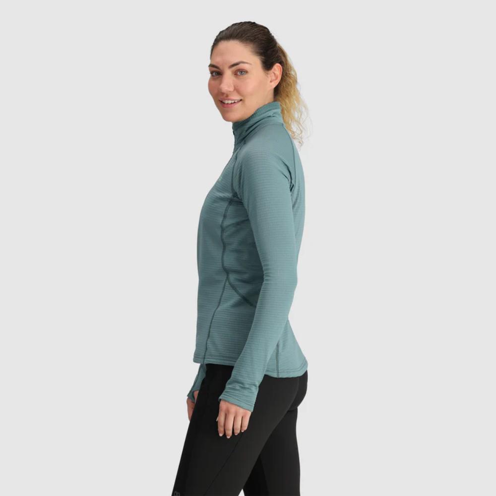 Outdoor Research - Vigor Grid Fleece Quarter Zip - Women's - Neptune