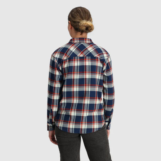Outdoor Research - Feedback Flannel Twill Shirt - Women's - Cenote/Oyster Plaid