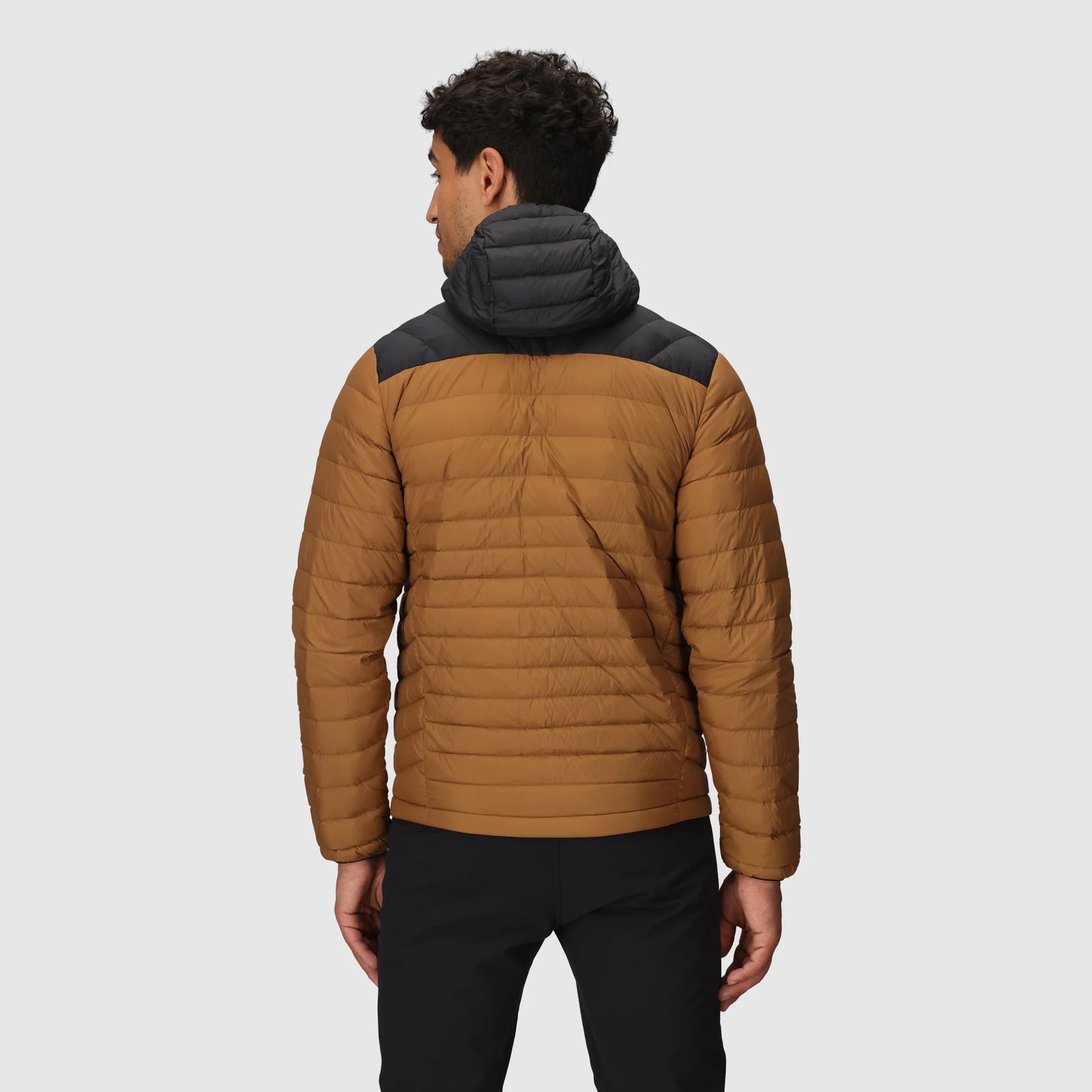 Outdoor Research - Mens Transcendent Down Hoodie - Bronze/Black