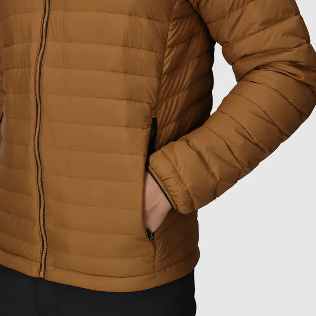 Outdoor Research - Mens Transcendent Down Hoodie - Bronze/Black